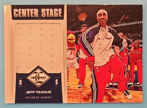 JEFF TEAGUE 2012-13 Panini Limited Center Stage Game Used Jersey #50 182/199 - Picture 1 of 2