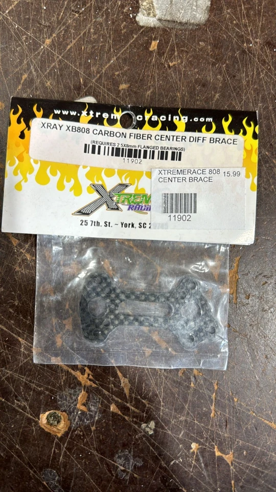 Xray Racing XB808 Carbon Fiber Center Diff Brace 11902 - Image 1 of 1