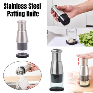 304 Stainless Steel Garlic Press Crusher Manual Garlic Mincer Kitchen Tool AU - Picture 1 of 14