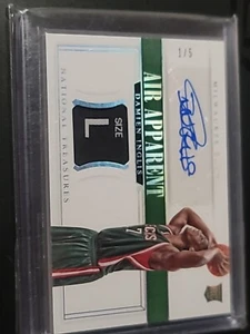 2014-15 Panini National Treasures Milwaukee Bucks Damien Inglis Jersey Auto #1/5 - Picture 1 of 2