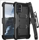 For Samsung Galaxy A71 5G Armor Rugged Case Belt Clip Holster +Tempered Glass