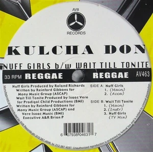 KULCHA DON "NUFF GIRLS / WAIT TILL TONITE" 12" VINYL SINGLE 5 TRKS AV463 SEALED! - Picture 1 of 3