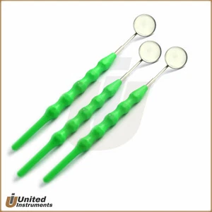 X3 Dental Mirror + Handle Silicone Grip Mouth Inspection Mirror Cheek Retractor - Picture 1 of 2