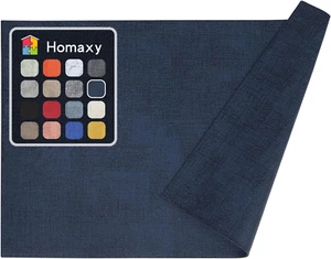 Faux Leather Heat Resistant Placemats for Dining Table Set of 6, Waterproof Wipe - Picture 1 of 9