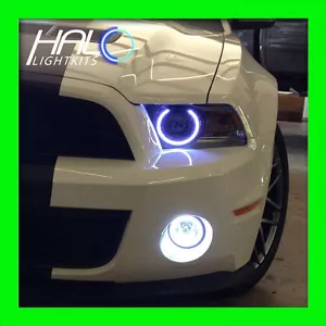 2013-2014 FORD MUSTANG WHITE LED LIGHT HEADLIGHT HALO KIT by ORACLE - Picture 1 of 7