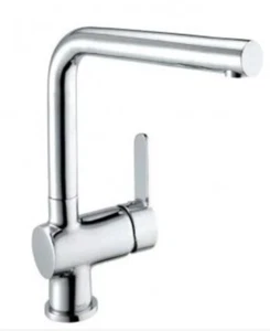 Deva Ethos Side Lever Kitchen Sink Mixer Tap with Swivel Spout - Chrome - ETH104 - Picture 1 of 5