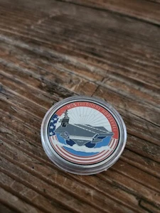 U.S. Navy USS Theodore Roosevelt / CVN-71 Challenge Souvenir Coin JNB1762 cased - Picture 1 of 2