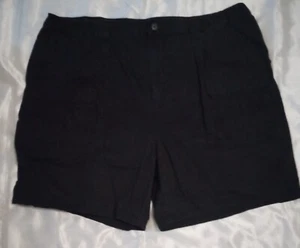 Croft & Barrow men's short pants size42 black 100% cotton fisherman cargo - Picture 1 of 7