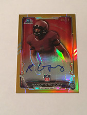 RANDY GREGORY BOWMAN CHROME GOLD REFRACTOR AUTOGRAPH AUTO RC SP /50 NEBRASKA