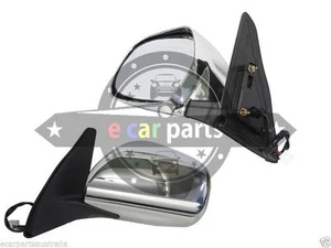 SUITS TOYOTA PRADO J120  2/2003-10/2009 LEFT SIDE DOOR MIRROR CHROME ELECTRIC  - Picture 1 of 3