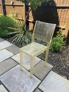 Sedia da pranzo "Ghost" gialla trasparente di Philippe Stark Kartell - sedia La Marie - Foto 1 di 9