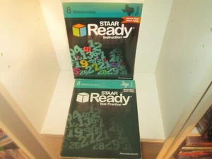 STAAR READY INSTRUCTION 8th Grade Math + Practice Test rare Books Homeschool - Imagen 1 de 1
