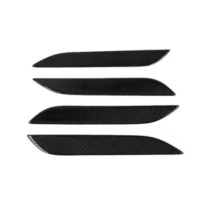 Real Carbon Fiber Outer Door Handle Switch Pad Cover Trim fit For Tesla Model S - Picture 1 of 6