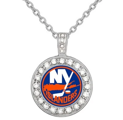 New York Islanders Womens 925 Sterling Silver Necklace With Pendant Gift D18 - Image 1 of 4