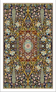 Original Design of Persian Carpet - painting dot by dot - Picture 1 of 3