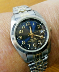 Vintage Lady's Watch - Stainless Steel Stretch Band - Water Resistant - Picture 1 of 7