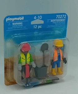Playmobil 70272 DuoPack Zwei Bauarbeit Duo Pack Baustelle Presslufthammer NEU - Picture 1 of 5