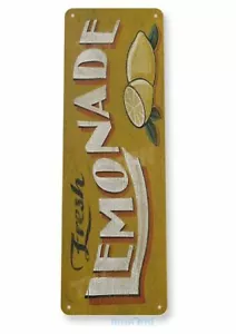 LEMONADE 11X4 TIN SIGN HOME GARAGE REPRODUCTION TIN SIGN RUSTIC STAND 25 CENTS - Picture 1 of 1