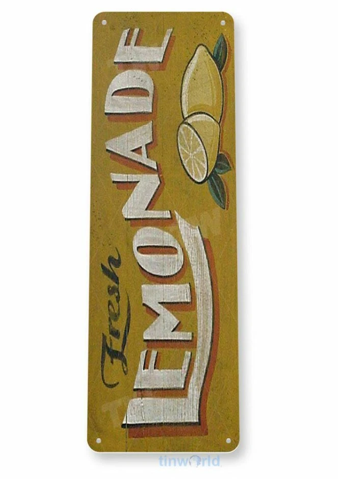 LEMONADE 11X4 TIN SIGN HOME GARAGE REPRODUCTION TIN SIGN RUSTIC STAND 25 CENTS - Image 1 of 1