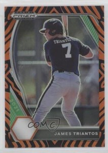 2021 Panini Prizm Draft Picks Tiger Stripe Prizm /99 James Triantos #PDP56