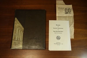 1939 Upper Darby The Oak High School Year Book with Graduation Program - Picture 1 of 12