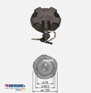 TAPPO GASOLIO D.80 PER DAF LF CF XF95/105 RENAULT MIDLUM PREMIUM VOLVO FL FH FM - Imagen 1 de 2