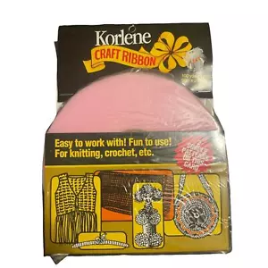 Korlene Craft Ribbon BabyPink 100 Yards x 1 inch New For Knit, Crochet, Thread - Picture 1 of 3
