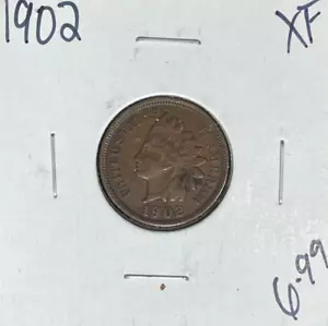 CENTAVO CABEZA INDIA 1902 ~ XF ~BONITA MONEDA~ - Imagen 1 de 2