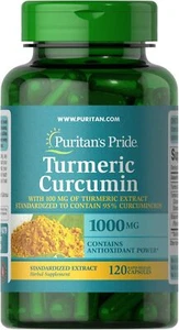 Puritan's Pride Turmeric Curcumin 1000 mg - 120 Capsules - Picture 1 of 2
