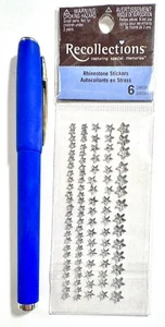 Tiny Rhinestone Stars Stickers Scrapbooking Embellishment Card Recollections - Picture 1 of 1