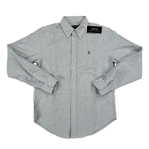 Polo Ralph Lauren Women's Classic Fit Striped Button-Down Shirt - Navy/White - S - Picture 1 of 2