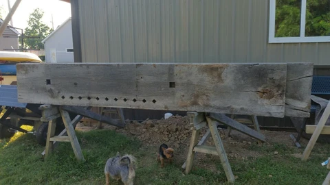1830's Barn wood Slab Cover