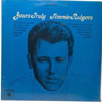 JIMMIE RODGERS "YOURS TRULY" Roulette SR 42008 SEALED OLD STOCK vinyl LP 1968 - Image 1 of 3