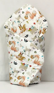 SWADDLE WRAP NEWBORN BABY BLANKET COTTON SLEEPING BAG swaddling baby animals - Picture 1 of 1