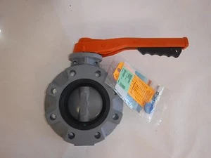NEW HAYWARD BYV22040A0EL000 Butterfly Valve, CPVC, EPDM, 4in, Lever(T) - Picture 1 of 6