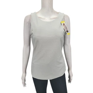 32 Degrees Cool Womens Tank Top w Built in Bra Small Size Pearl Blue Gray Shirt - Picture 1 of 11