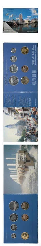 Netherlands Official Mint Set 7 Coins 1992  BU Mint Folder - Image 1 of 1