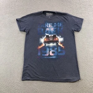 Back to the Future T-Shirt Take Me Back 1985 DeLorean Car Blue Men's Size Small - Picture 1 of 10