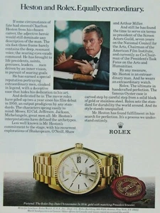 Charlton Heston Regional Original Vintage 1982 Print Ad 8,5 x 11" - Bild 1 von 12