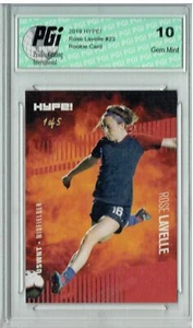 Rose Lavelle 2019 HYPE #23 Red SSP, 1 of 5 Made Rookie Card PGI 10 USWNT USA - Picture 1 of 2