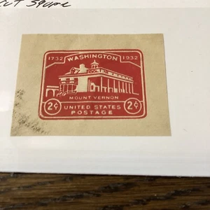 Scott #U525 2c Washington Bicentennial Cut Square-MNH-US - Picture 1 of 1