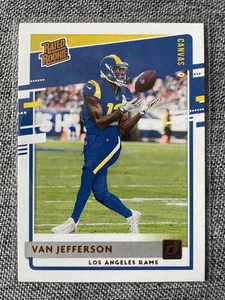 Panini Donruss 2020 Van Jefferson Los Angeles Rams Rated Rookie Canvas - Picture 1 of 2
