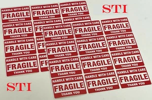 FRAGILE Stickers 2"x3" inch 24 Self Stick Labels - Picture 1 of 1