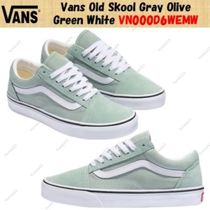 Vans Old Skool Gris Verde Oliva Blanco VN000D6WEMW Hombres Talla - Imagen 1 de 7