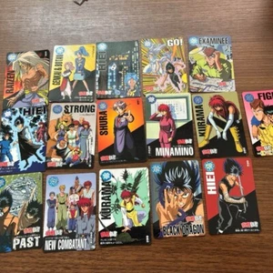 Yu yu hakusho lote de 16 tarjetas coleccionables Raizen Hiei Kurama retro Japón anime z q12 - Imagen 1 de 10