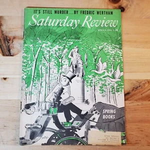 Saturday Review April 9 1955 w/ FREDRIC WERTHAM golden age comic code SOTI VF- - Picture 1 of 14