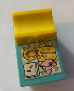 Fisher Price Vintage Changing Table Aqua Blue Baby Nursery Little People 1972 - Picture 1 of 5