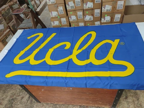 Officially Licensed NCAA UCLA Bruins Team Logo 3' x 5' House Flag Blue Cover