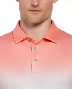 PGA TOUR Men's Classic-Fit Stretch Performance Ombré Golf Polo Shirt Peach XXL - Picture 1 of 6