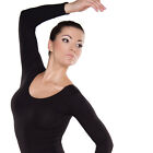 Costume de gymnastique pour femmes costume de ballet maillot de gymnastique corps de ballet à manches longues